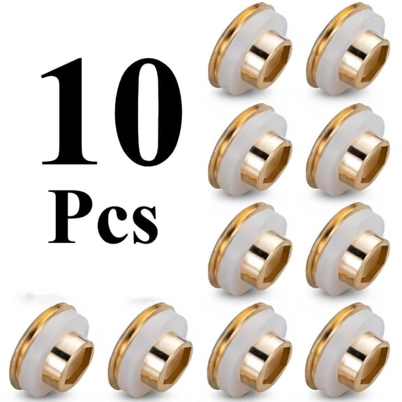 10‑Pack Faucet Sealing Gaskets, Brass Silicone Faucet Washers, 20mm Outer Diameter Replacement Sealing Washers for Plumbing Faucet Repair Parts