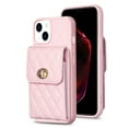 thumbnail image 2 of Dteck Wallet Case for iPhone 15 Plus, Cute Luxury Bag Design, Elegant Purse Flip Card Pouch Cover Soft PU Leather Case with Shoulder Strap,Pink, 2 of 6