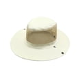 thumbnail image 3 of Breathable Mesh Sun Bucket Hat Packable Fisherman Safari Cap With Adjustable Chin Strap For Fishing Hiking Gardening(Beige-58Cm), 3 of 3