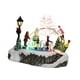 thumbnail image 4 of Figura navideña brillante Escena de nieve navideña Casa en miniatura Escena navideña Edificio para fiesta Chimenea Regalo para el hogar interior, 4 of 9