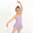 thumbnail image 2 of Virmaxy Solid Color V Neck Sleeveless Camisole Mesh Dress Backless Breathable One Piece Ballet Dance Dress for Practice and Performance, 3-15Y, 2 of 9