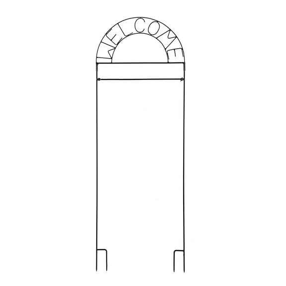 Evergreen Welcome Garden Flag Arbor Stand- 18 x 52 Inches Garden and House Flag Accessories