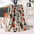 thumbnail image 2 of Classic Halloween Pattern Blanket,Comfortable Soft Lamb Wool Throw Blanket,All Season,Warm Lightweight Blankets for Sofa Bed Couch Living Room Chair,60"x80", 2 of 4