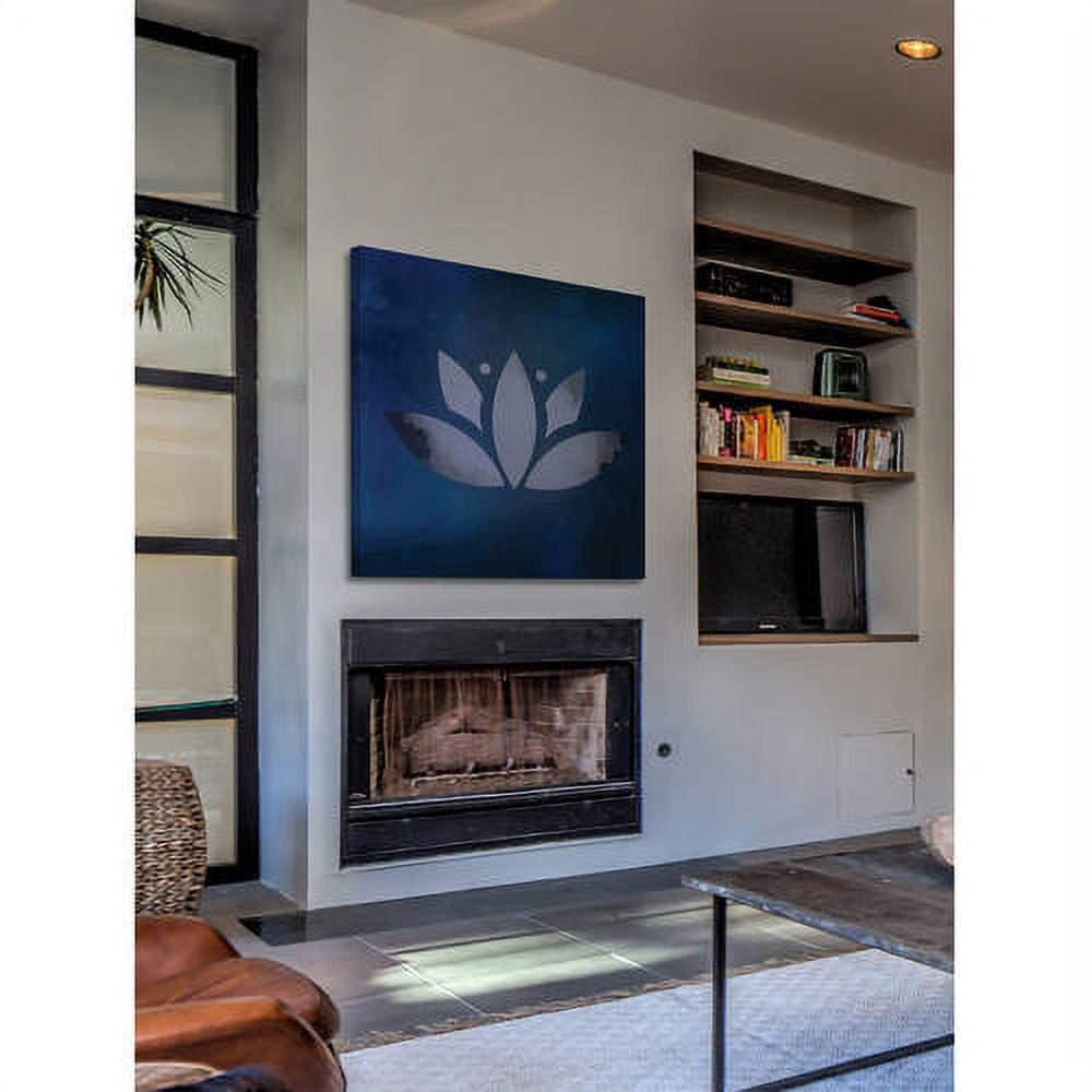 "Lotus Leaf" Painting Print on Wrapped Canvas