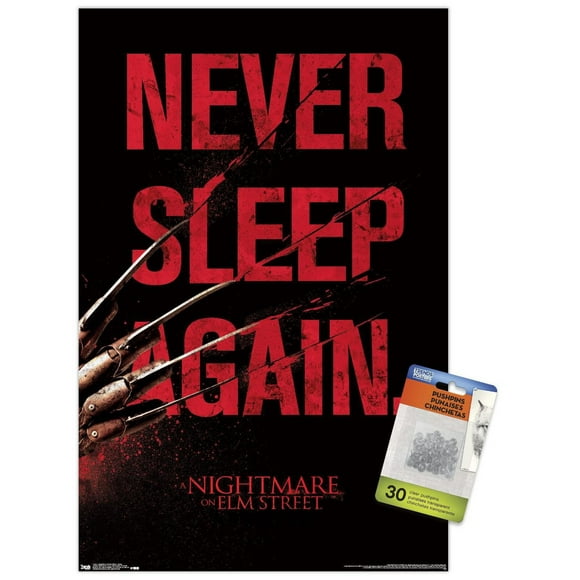 A Nightmare on Elm Street - Sleep Wall Poster, 22.375" x 34" Framed