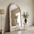 thumbnail image 2 of Kaia Cream Textured Floor Mirror, 2 of 4