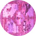 thumbnail image 1 of Ahgly Company Indoor Round Animal Pink Traditional Area Rugs, 6' Round, 1 of 4
