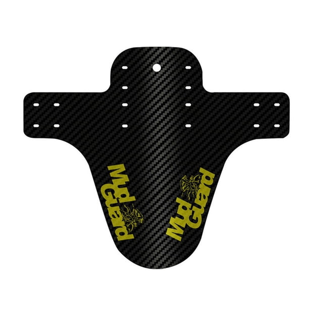 Wosthever Guardabarros de bicicleta Premium Guardabarros de carbono resistente al desgaste/Guardabarros de bicicleta trasera Engranajes de protección Ciclismo Amarillo Wosthever CZ13133-06B