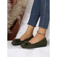 thumbnail image 4 of Women's Comfortable Round Toe Flats - Fashion Bowknot Dress Shoes, Slip On Casual Party, 4 of 14
