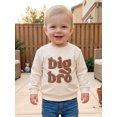 thumbnail image 5 of RUINIXCW Toddler Baby Boy Sweatshirts Big Brother Outfit Little Boy Kids Big Bro Letter Long Sleeve Crewneck Pullovers Spring Fall Winter Shirts Tops, 5 of 10