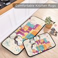 thumbnail image 5 of Snowman Penguins Gifts Kitchen Mats Non Slip Standing Desk Mat Runner Rug Washable Kitchen Rugs for Floor 2PCS, 5 of 7