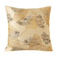 thumbnail image 1 of Ginkgo Hoja Patrón de almohada Capa de almohada de almohada 45cmx45cm decoración del hogar cuadrado fácil de usar decorativo para sala de estar Beige, 1 of 8