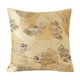 thumbnail image 1 of Funda de almohada con estampado de hojas de ginkgo, 45 x 45 cm, decoración moderna de estilo rústico para sofá. Beige, 1 of 9