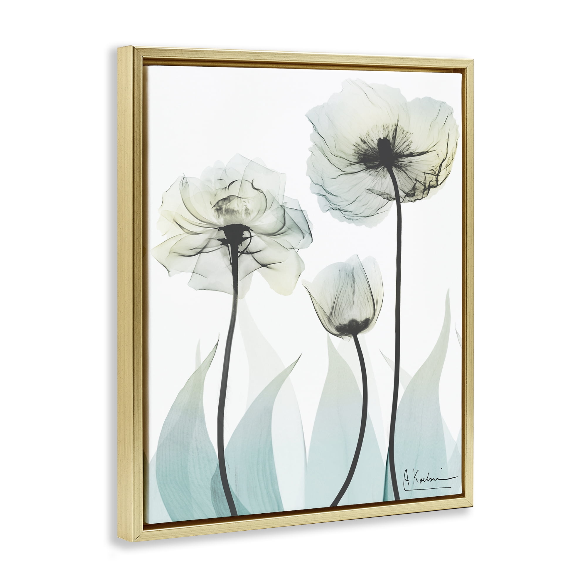 Stupell Industries Luxury Of Creation Gold Framed Floater Canvas Wall Art, design by Albert Koetsier