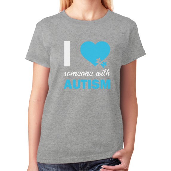 Tstars Womens Autism Awareness Shirt for Women I Love Someone with Autism Autistic Spectrum Awareness Acceptance Autistic Support Shirts for Womens T Shirt