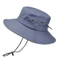 thumbnail image 2 of Men's Upf 50+ Foldable Fishing Hat - Breathable Mesh Sun Hat with Neck Flap (Beige/Khaki/Navy/More) Under 5$, Yubnlvae Summer Outdoor Sun Hat Protection Bucket Boonie , Dark Gray, One Size, 2 of 6