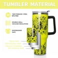 thumbnail image 4 of 40 Oz Tumbler with Handle and Straw Lid, Let It Bee Insulated Cup, Double Vacuum Leak Proof Coffee Travel Mug, Honey Bee Yellow Stainless Steel Water Bottle Gifts for Women Men, 4 of 6