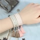 thumbnail image 4 of Sonducket Pulseras de amistad tejidas a mano con detalle de bordado de precisión con personaje bordado Ropa, zapatos y accesorios Miscelánea felicidad ligera, 4 of 6