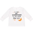 thumbnail image 3 of Inktastic I Love My Godmother To The Moon and Back Boys or Girls Long Sleeve Toddler T-Shirt, 3 of 5
