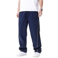 thumbnail image 2 of Domuza Mens Baggy Sweatpants Wide Leg Y2k Track Pants Windbreak Stretch Casual Pants for 2027 Trendy Blue S, 2 of 7