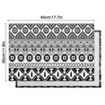 thumbnail image 5 of Boho Artistic Flax Placemats Set of 6, 12x18 Inch Tribal Vintage Table Mats, Washable Rustic Ethnic Decor for Nordic Farmhouse Kitchen or Bohemian Style Dining Settings, 5 of 5