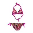 thumbnail image 2 of Becca Womens Printed Reversible Bikini de 2 piezas, Púrpura, Mediano, 2 of 2
