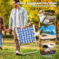 thumbnail image 5 of Resenkos 4 Pieces Folding Beach Chair Camping Lawn Webbing Chair-Blue, Backpack Folding Beach Chairs, Folding Beach Chair for Outdoor, Lawn, Trip, Picnic, 5 of 7