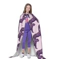 thumbnail image 4 of Honeii Leopard Print Print Poncho Cape, Cloak Coat, Snuggly Hooded Wearable Blanket, Hooded Cape For Teenagers,Halloween Costumes-Small, 4 of 7