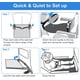 thumbnail image 5 of Reposapiés de avión para niños, cama de viaje portátil para bebés, elementos esenciales de viaje en avión para niños, reposapiés, reposapiés, accesorio de viaje para bebés, avión ligero y plegable, 5 of 5