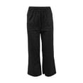 thumbnail image 4 of Yubnlvae High Waist Wide Leg Pants - Women's Comfy Straight Leg Trousers (Pockets, Work to Weekend Outfits) Black L, 4 of 6