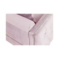 thumbnail image 6 of Bayberry Pink Velvet Sofa with 3 Pillows, 6 of 6