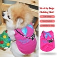 thumbnail image 4 of Methold Ropa para cachorros Sin hebillas Suministros para mascotas Camisa para mascotas Chaleco a rayas para perros Disfraces exquisitos lindos Traje Ropa para mascotas Rosa roja XS Methold PT003724-05B, 4 of 6