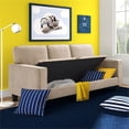 thumbnail image 2 of Serta Palisades 80" Track Arm Fabric Sofa with Storage Soft Beige, 2 of 4