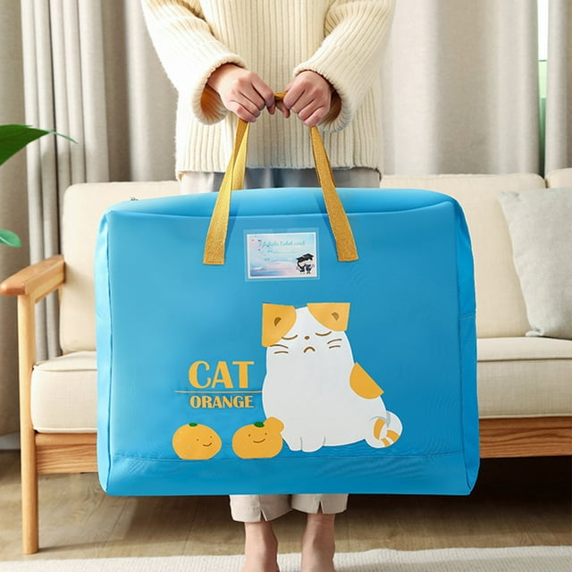 Grand Sac de Rangement, Sac Mobile, Tissu 600d, Design Multi-Compartiments, pour Chambres, Dortoirs, Couvertures, Organisation de la Lessive, Gain de Place, Utilisation Polyvalente, Prêt pour les Voyages, Robuste, Ihhxbz