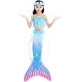 thumbnail image 3 of Girls' Mermaid Swimming Tail Sets High quality, 3 of 4