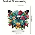 thumbnail image 2 of JASGARDE DIY Tabletop Diamond Art Painting Kit, Special Shaped Rhinestone Flowers Butterflies Desk Placement Ornament Double Sided, Home Stand Up Gem Painting Craft Kit for Living Room, Bedroom, Gift, 2 of 5