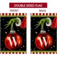thumbnail image 5 of Christmas Monogram Letter W Garden Flag 12x18 Vertical Double Sided Winter Holiday Outside Decorations Burlap Family Last Name Initial Yard Flag, 5 of 6