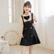 thumbnail image 5 of Vestido de niña de invierno grueso, elegante, de moda, estilo universitario, vestido de princesa, conjunto de dos piezas falso para niños grandes, 5 of 6