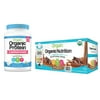 Orgain - Organic Vegan, Gluten Free Plant Based Protein & Superfoods Powder - Vanilla Bean (2.02 LB) + Nutrition Shake - Chocolate (11oz, 12 Pack)