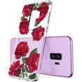 thumbnail image 3 of Étui Galaxy S9 Plus, Étui Galaxy S9 Plus Transparente, Motif Floral Roses Rouges Design Clair Imprimé Étui Arrière Transparente avec Pare-Chocs TPU pour Samsung Galaxy S9 Plus, 3 of 7