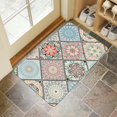 thumbnail image 4 of Bohemian Beige Geometric Diamond Pattern Design (4) Door Mat 30 X 17 Inch Welcome Doormat Indoor Outdoor Entrance Floor Mat Non Slip Spring Summer Decor Rubber Mats, 4 of 6