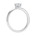 thumbnail image 2 of 1/2 Carat 6-Prong Set Diamond Solitaire Engagement Ring in 10K White Gold (Ring Size 10.25), 2 of 5