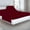 Burgundy Stripe, variant on 4 Piece Split Head King Sheets Sets for Sleep Number Adjustable Beds - 800 TC 100% Cotton Split Top King Sheets 32" Flex Head, Fits 15" Deep Mattress - Burnt Orange Solid