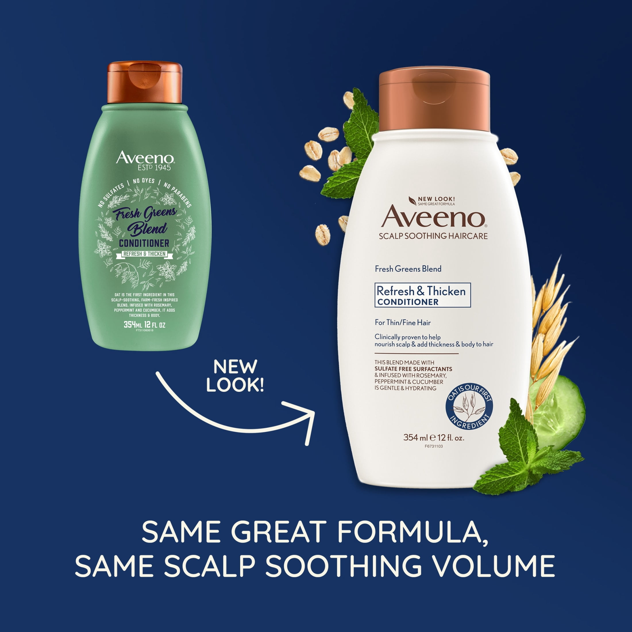 (4 pack) Cucumber & Rosemary Natural Volumizing Conditioner