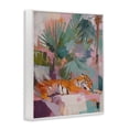 thumbnail image 2 of Stupell Industries Contemporary Resting Tiger Beneath Leaves White Framed Giclee Art, 16 x 20, by Svetlana Aleynikova, 2 of 8