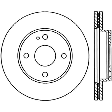 StopTech 128.45039L StopTech Sport Rotors; Drilled; Front Left;9.25 in. Dia.; 1.77 in. Height;