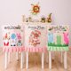 thumbnail image 5 of Funda para silla de Pascua YONGSHENG 4 Uds mesa de comedor Gnomo conejo impresas, 5 of 5