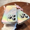 thumbnail image 7 of Butterfly Laser Gradient Colorful Quicksand Aesthetic Clear TPU Case for Women Girls Compatible with iPhone Case (iPhone 14 Pro Max), 7 of 7