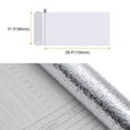 thumbnail image 2 of Uxcell Silver Peel and Stick Countertops 31.5"x39.4" Self Adhesive Aluminum Foil Kitchen Backsplash Contact Paper, 2 of 6