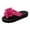 sandals 156#Hot Pink, variant on WAYUTE Women Sandals Flat Bottom Solid Color Thong Sandals with Floral Design Slide Beach Shoes for Relaxation Casual Outdoor